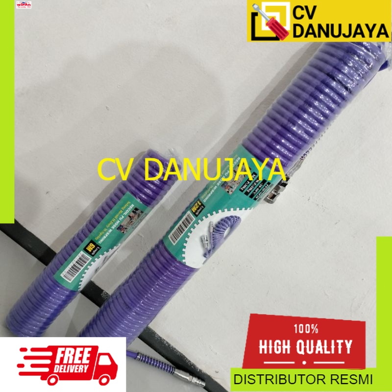 SELANG RECOIL HEAVY DUTY "WIPRO"  VARIAN UKURAN || SELANG SPIRAL KOMPRESSOR WIPRO