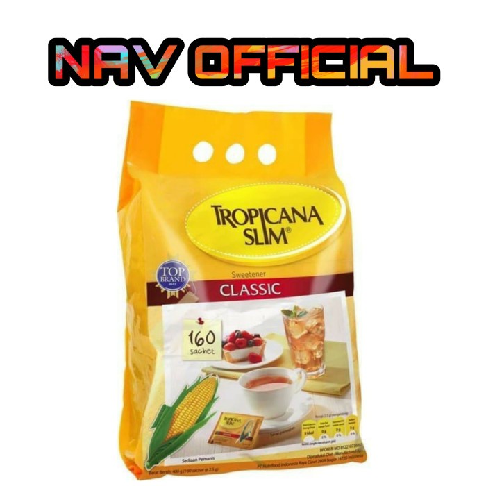 

NF-50 TROPICANA SLIM SWEETENER CLASSIC 160 sachet