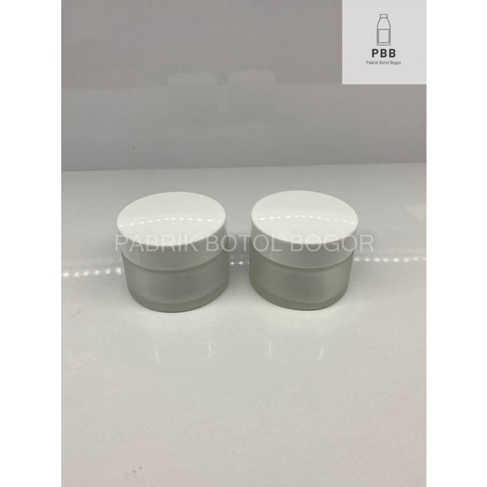 PBB - Pot Cream Spatula 30Gr Kaca Frosted Pot Jar 30 Gram Kaca Frosted