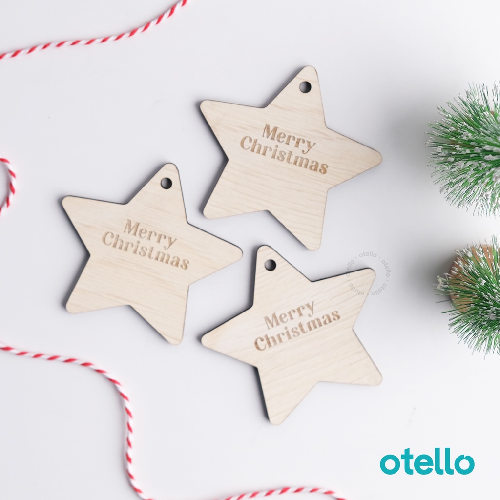 

Hang Tag Bintang Natal Gantungan Star Hiasan Kayu Premium Kado Christmas Ornament Hampers