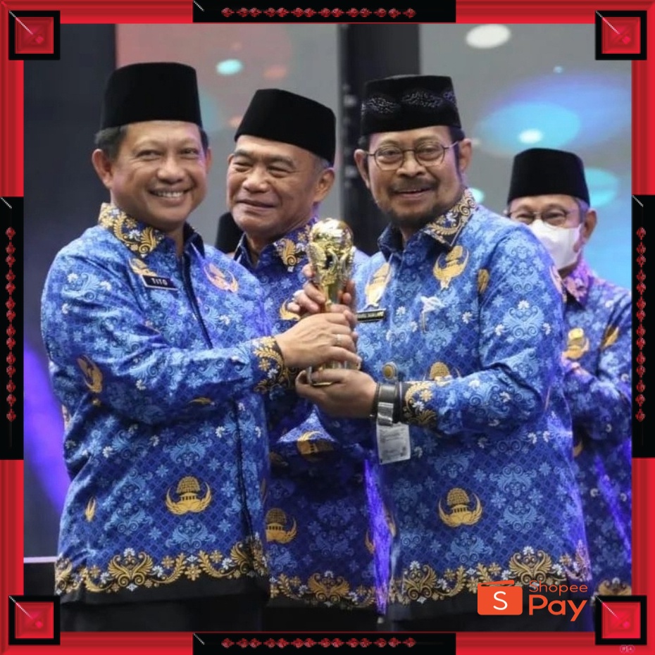 12.12 SERAGAM SALE / Sutra Putih - Seragam Batik PNS Pria KORPRI - Badan Furing Hero