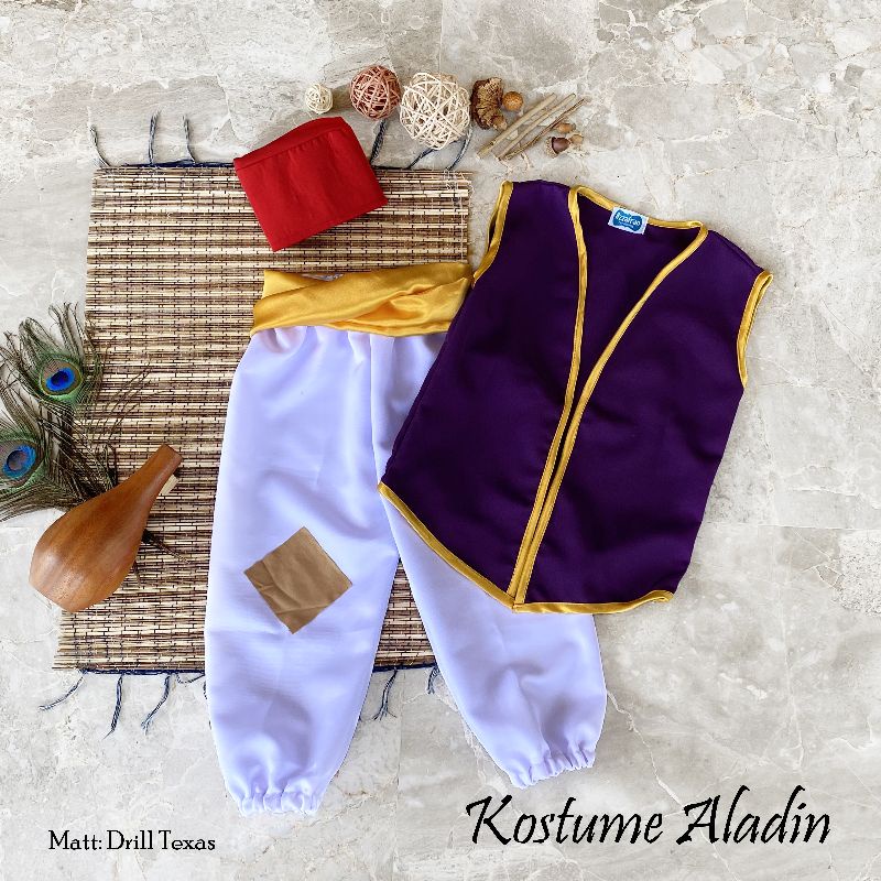 elcolection- baju aladin anak dan dewasa /kostum aladin/kostum aladin newborn /kostum princess jasmi