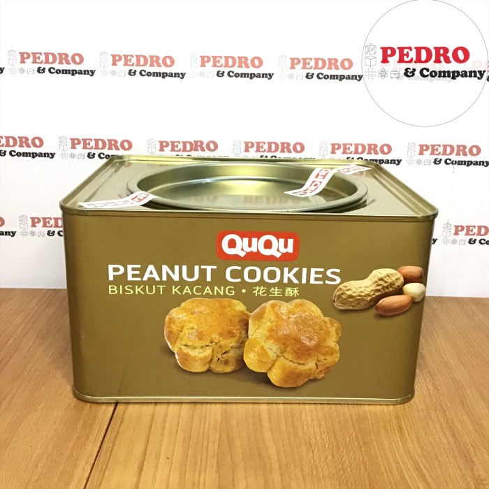 

Ququ peanut cookies biskuit 700 gram - biskuit selai kacang kaleng