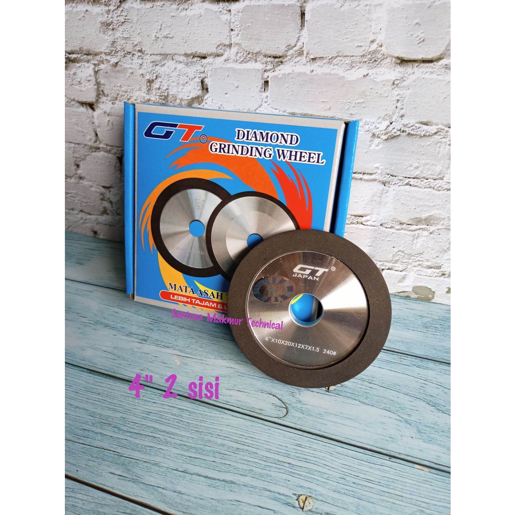 

GT 4 Inci Diamond Asah Intan 2 Sisi Diamond Grinding Wheel TCT 4 inch #240
