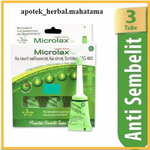 Microlax Gel 5 ml - Obat Pelancar BAB bisa untuk Anak-anak dan Dewasa (Bisa Kirim Instant atau COD)