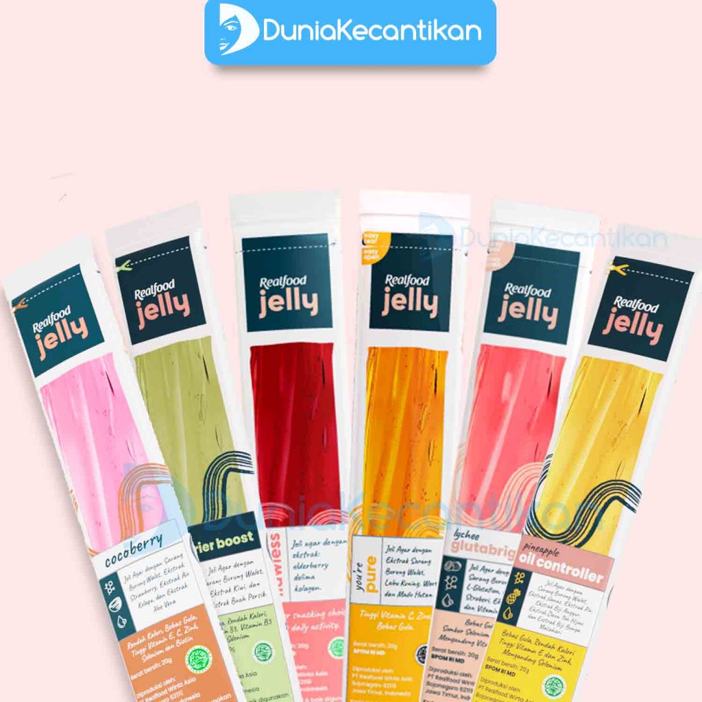 New Product Realfood Flawless Jelly Collagen Formula Sarang Burung Walet Sachet Cemilan Sehat Real F