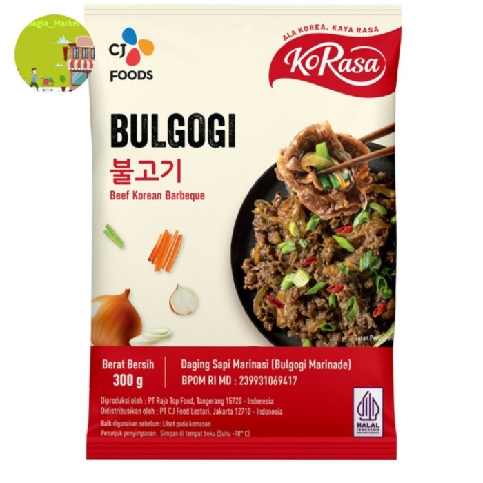 

Korasa Bulgogi Daging Sapi Marinasi 300 Gram Korea