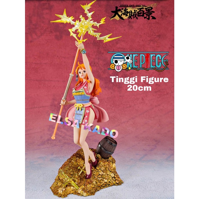 MURAH-  Figure One Piece Luffy Chopper Zoro Nami WT100 Daikaizoku Hyakkei Coin - 7. Luffy- 1.2.23