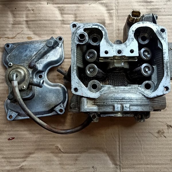 blok block cylinder kap mesin head bahan kosongan ori yamaha jupiter mx 135 old new bekas copotan