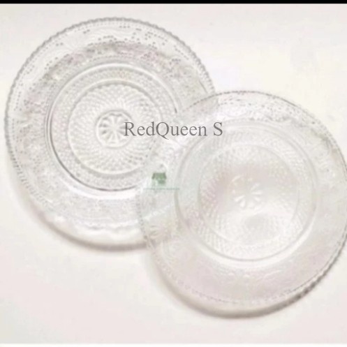 Piring pisin beling kecil /Piring kaca mini 1 lusin