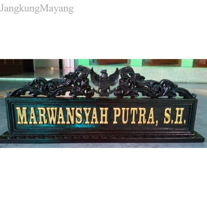 

Relief Ukir Kayu keras PAPAN NAMA 40cm : nama / teks sesuai pesanan murah