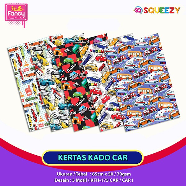 

Kertas Kado Motif Car Mobil isi 50 / Bungkus Kado Cars KFH-109CAR - Cars 3