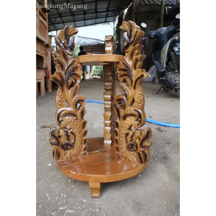 

jagrak tombak ukir naga finishingan halus antik