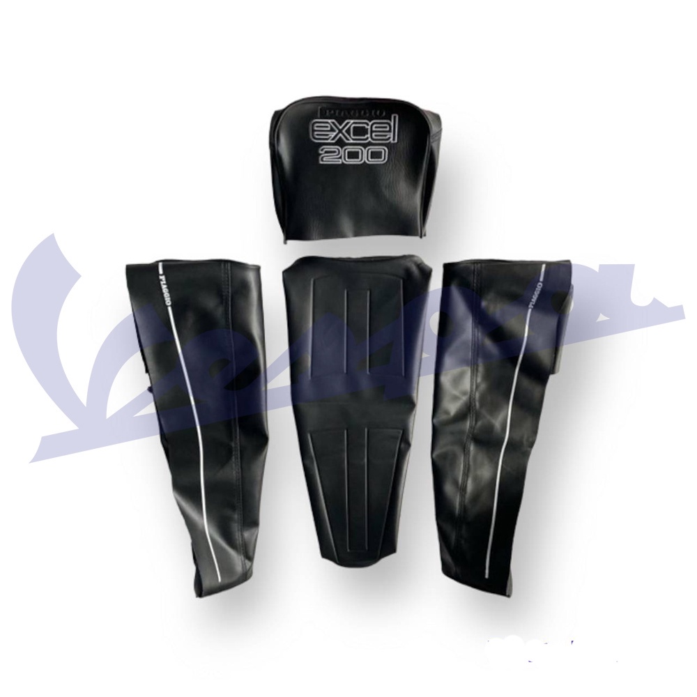 sarung jok vespa excel kulit sarung jok Vespa excel200 detail presisi bagus