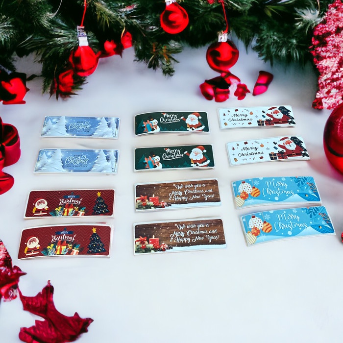 

Stiker Segel Motif Natal Label Kemasan Hampers Souvenir 1 Pack Isi 12 NF