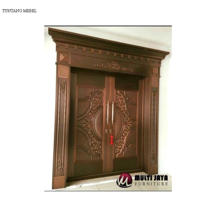 Termurah kusen pintu rumah ukiran kayu jati jepara - gebyok pintu ukir