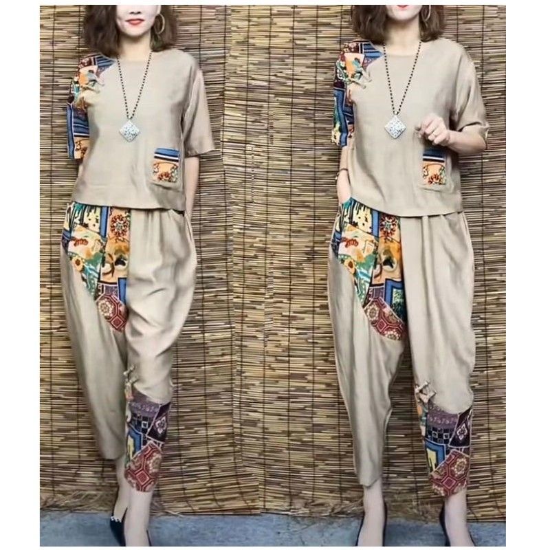 New Fashion Cotton and Hemp Set for Women