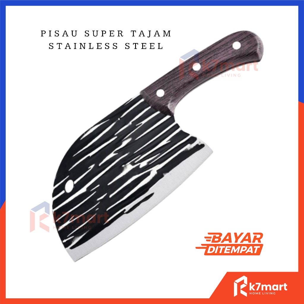 K7MART PISAU KOKI JEPANG SUPER TAJAM STAINLESS STEEL  / PISAU POTONG DAGING SAYUR IKAN / PISAU DAPUR