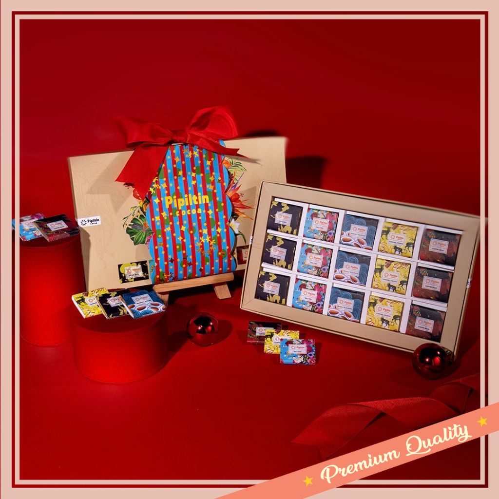 

Hampers Natal Unik Lucu Murah Kado Merry Christmas Tahun Baru / Pipiltin Cocoa Chocolate - Chocolate Gift Box Diversity 15 x 5gr