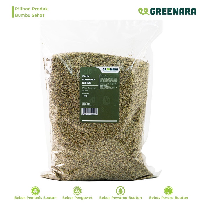 

[KUALITAS PREMIUM] Daun Rosemary Kering 1kg / Dried Rosemary Leaves Terjangkau