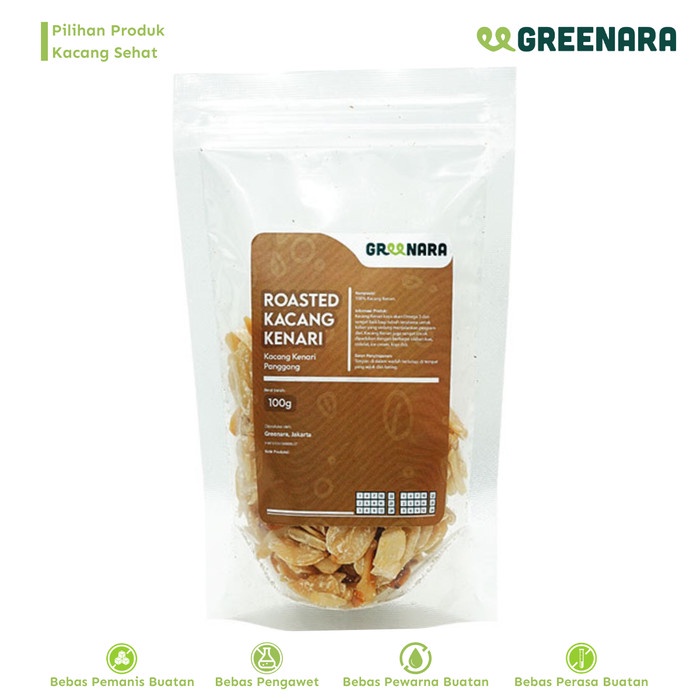 

[KUALITAS PREMIUM] Kacang Kenari Panggang 100gr / Roasted Kenari Nuts Termurah