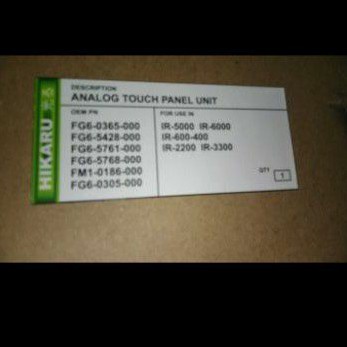 Layar lcd Touchscreen ir 5000 6000 3300 2200