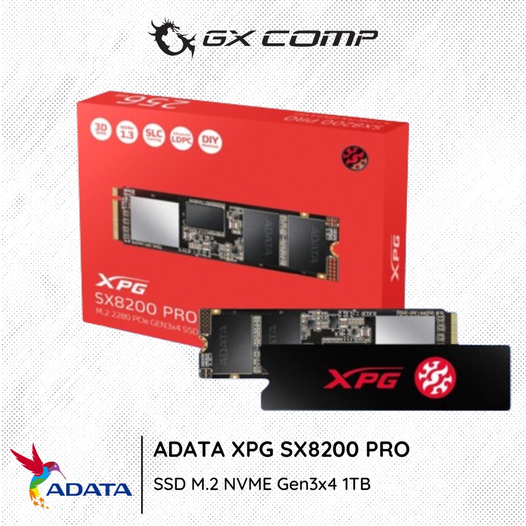 Adata - SSD XPG SX8200 PRO 1TB M.2 NVMe / XPG SX 8200 PRO 1 TB