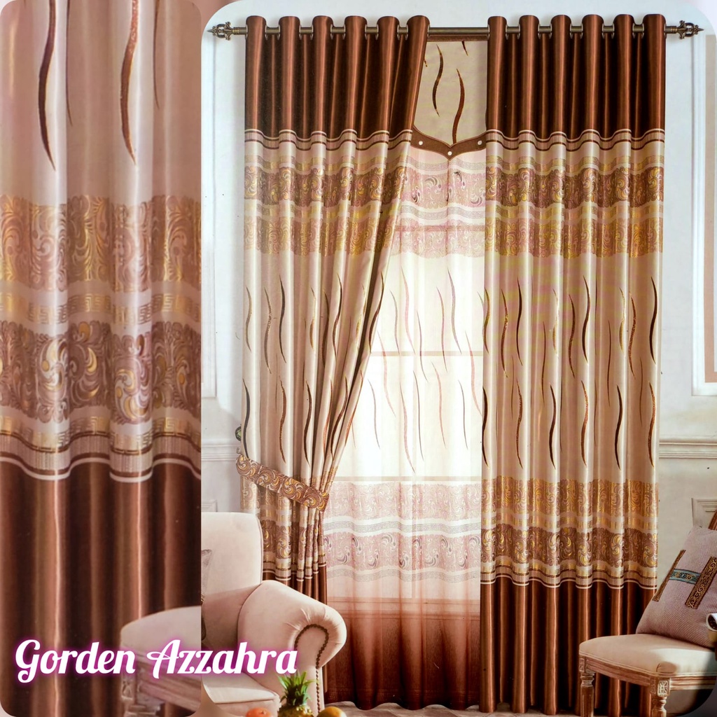 GORDEN JENDELA PRINT EMAS / GORDEN MEWAH /GORDEN TEBAL MURAH/ GORDEN PREMIUM / MOTIF TERBARU