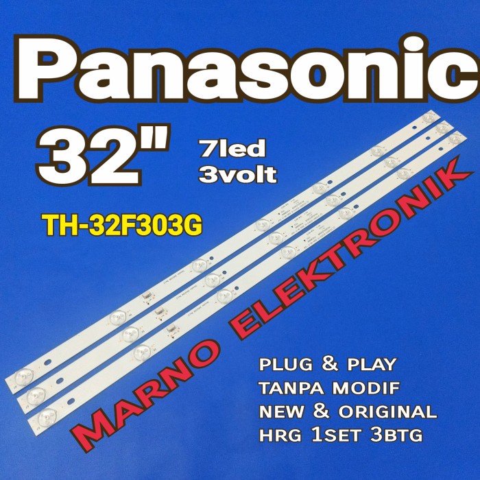 PART LAMPU BL BACKLIGHT LED TV PANASONIC TH-32F303G TH 32F303G TH32F303G