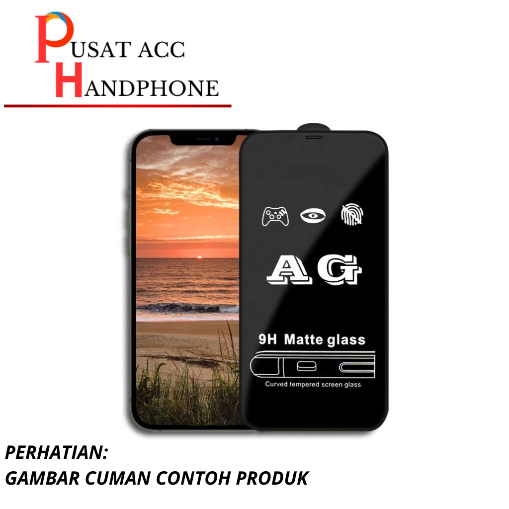 [ PUSATACCHP ] ANTI GORES GLARE MATTE TEMPERED ANTI MINYAK ANTI FINGER PRINT 10D FULL COVER Infinix 