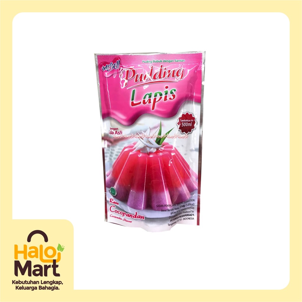 

NUTRIJELL PUDING LAPIS COCOPANDAN 110GR