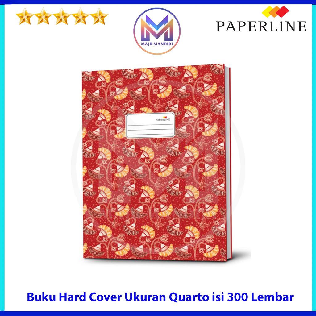 

Buku Hard Cover Paperline Quarto Isi 300 Lembar / Buku Kwarto