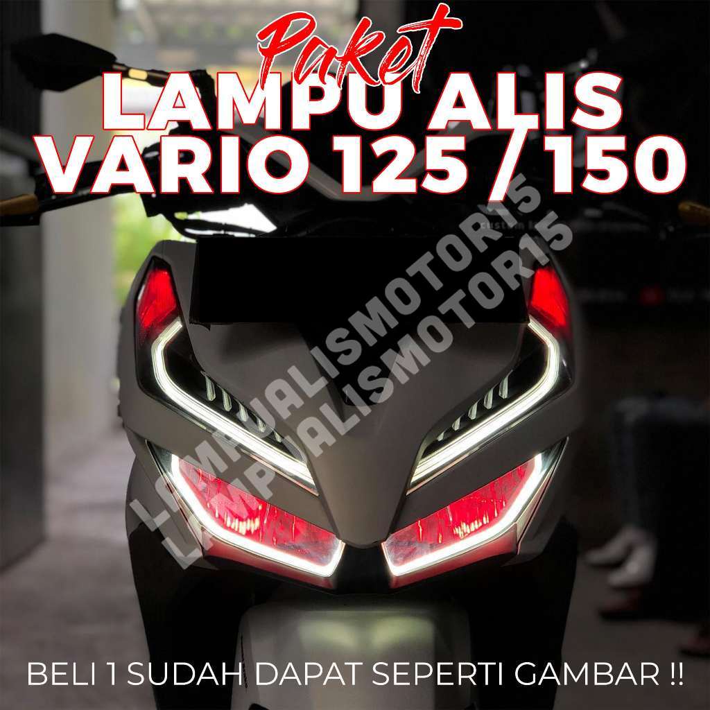 lampu alis vario 125 150 gratis devil eye tinggal pasang lampu variasi vario