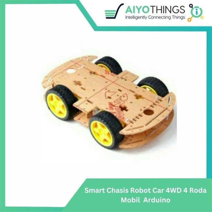 Smart Chasis Robot Car 4WD 4 Roda Mobil Arduino