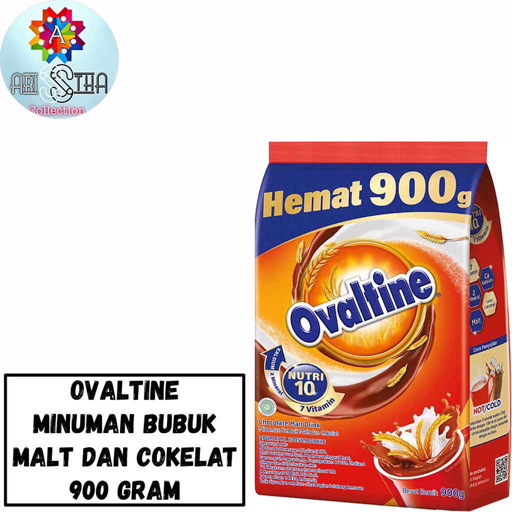 

Ovaltine Minuman Bubuk Serbuk Cokelat Malt 900 Gram