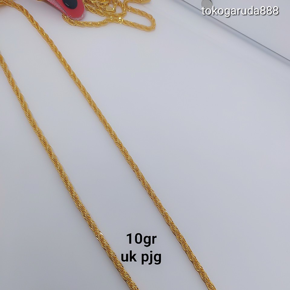 Rantai kalung anak dan dewasa emas asli kadar 70 70% superlite kilap panjang wanita pria cantik mura
