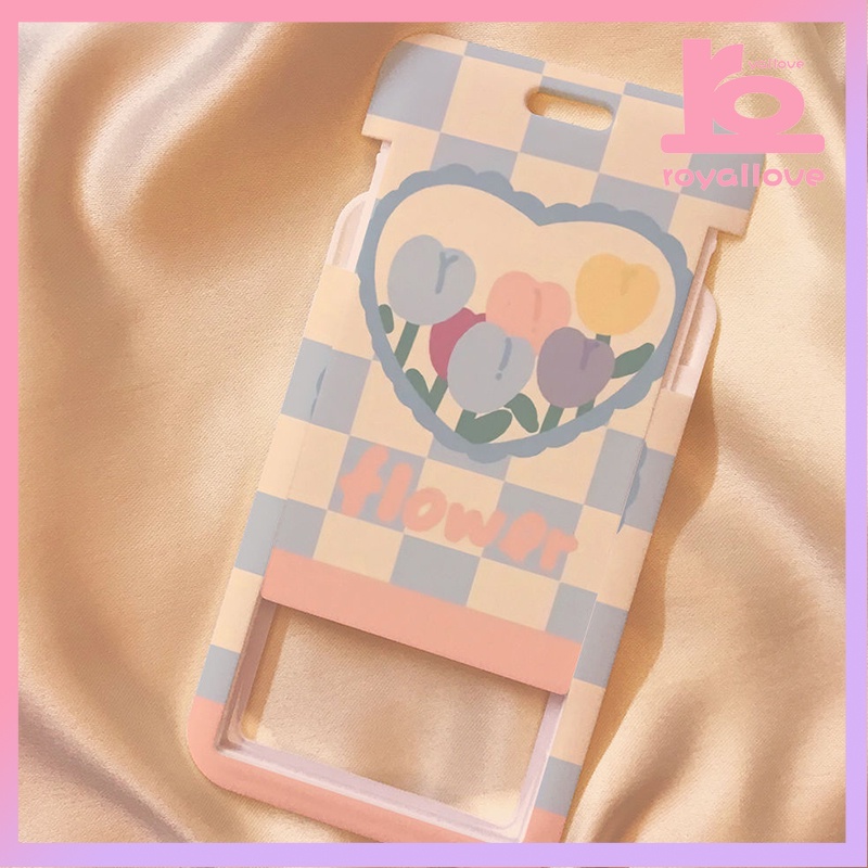 

COD✨Casing Pelindung Kartu Akses Metro Bus Pemegang Kartu Pelajar Macaroon Tulip