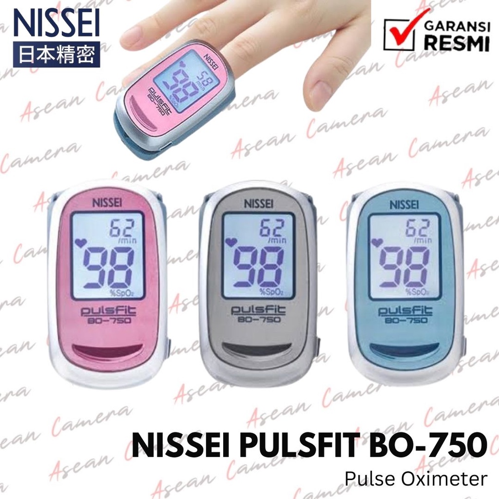 Pulse Oxymeter Oximeter Nissei BO 750 Alat Cek Oksigen