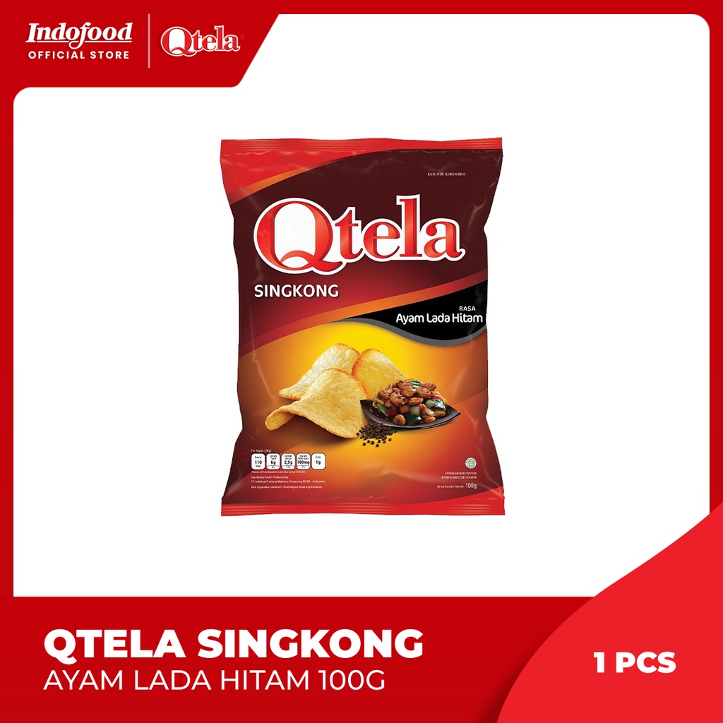 

Qtela Singkong Ayam Lada Hitam 100gr