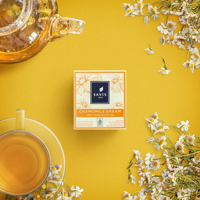 

Teh Premium Savis - Chamomile Dream Isi 10 Teabag