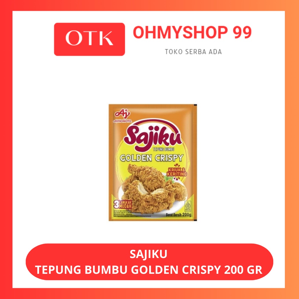 

Sajiku Tepung Bumbu Golden Crispy 200gr