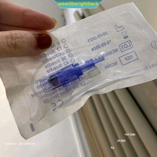 jarum mesogun 1pcs jarum dermapen mesogun injector dermapen alat meso skin booster hydrapen. A