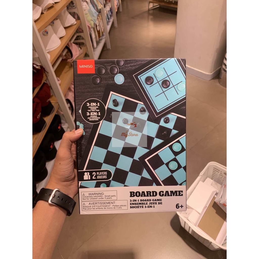 MINISO Permainan Papan 3-in-1 / 3-in-1 Board Game