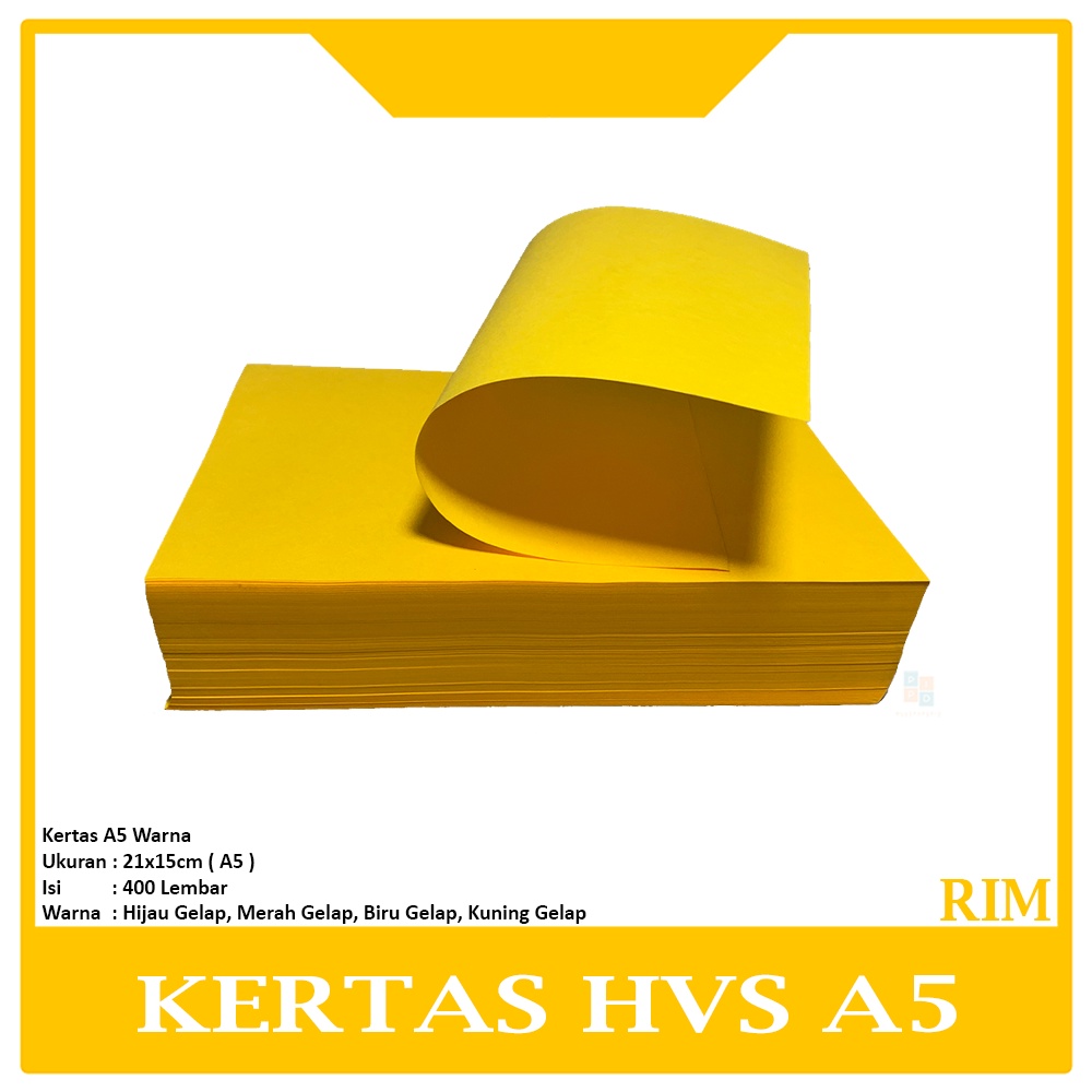 

PPID - A5 HVS Kertas Warna Gelap - Pack