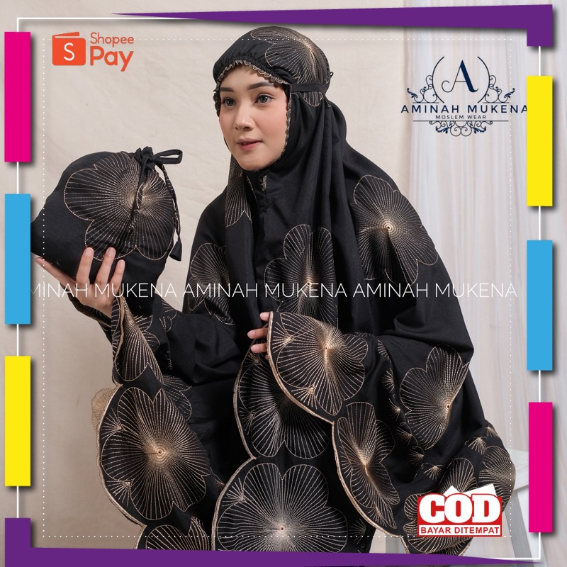 RAMADHAN SALE // AMINAH MUKENA - Mukena Dewasa Bordir Premium Renda Mewah