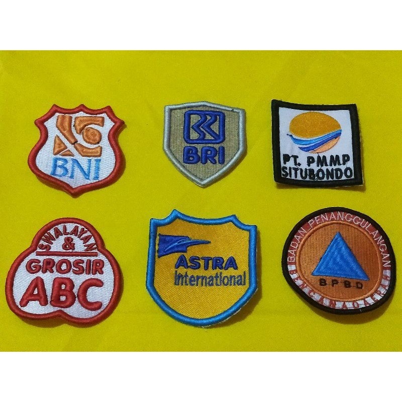 Bordir ⭐ BORDIR TIMBUL 3D ⭐ CUSTOM LOGO ⭐ LOGO BORDIR TIMBUL