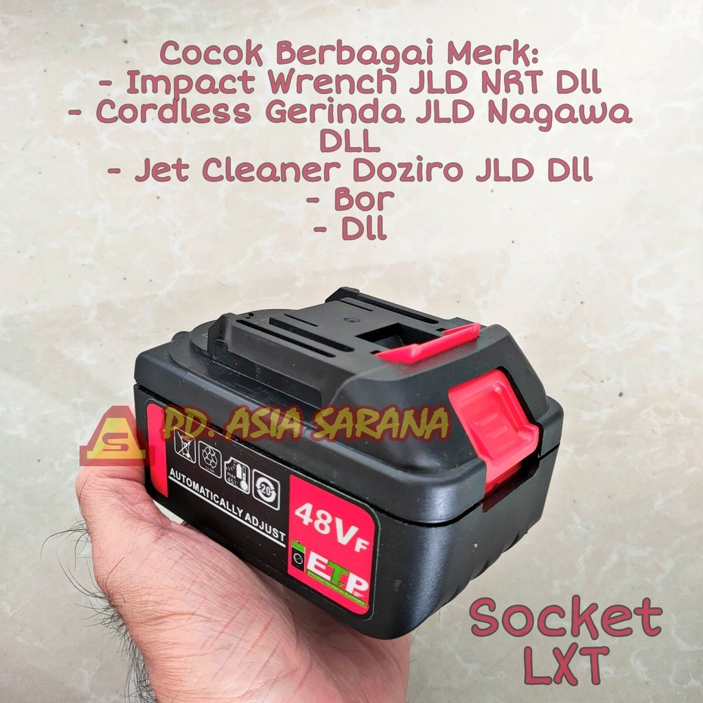Baterai 48v Cordless Impact Wrench JLD / Battery Mesin Bor 48 volt