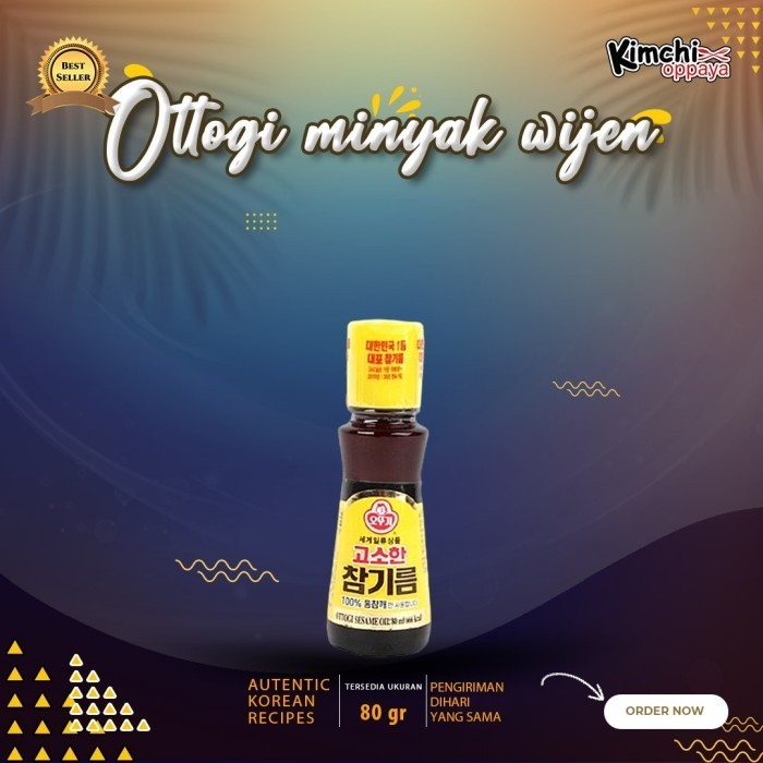 

Ottogi minyak wijen korea 80 ml sesame oil bumbu bibimbab