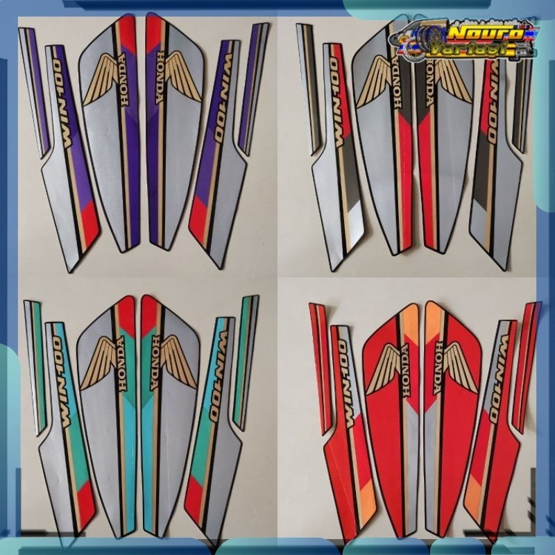 Stiker striping honda win 100 stiker  standar bagus