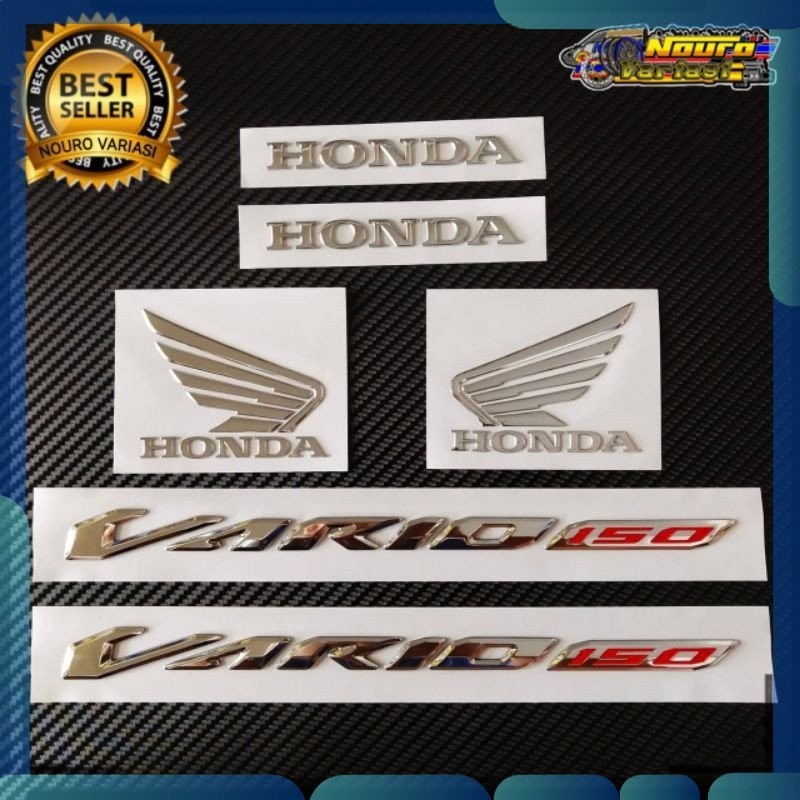 STIKER Emblem Honda Vario 150 2018 2019 2020 sayap honda timbul ber m bagus